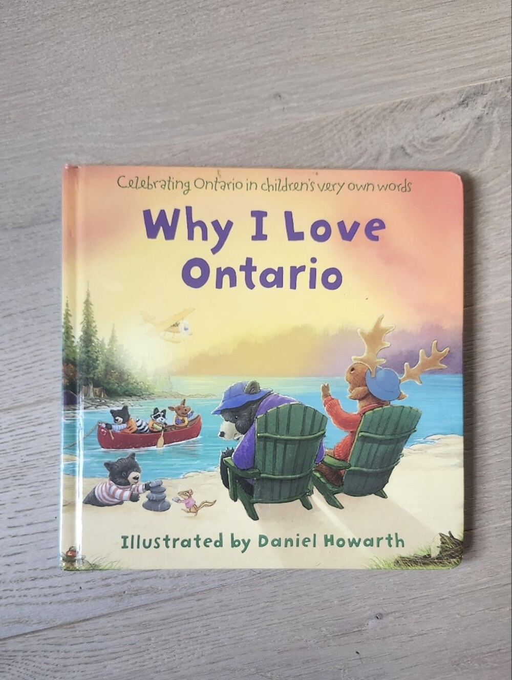 Why I Love Ontario Illustrated Children's Board Book - Purple, Pink, Blue